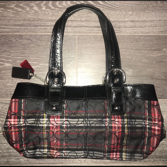 Coach Soho Signature Plaid Shoulder Bag - Picture 3 of 6